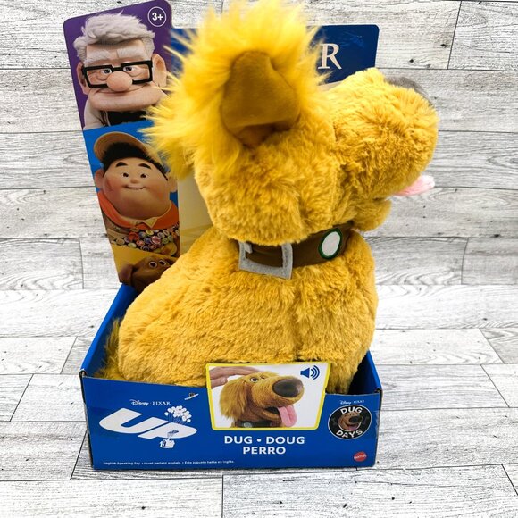 NIB 2021 Mattel Disney Pixar UP - Dug Days Talking Plush - Picture 3 of 6